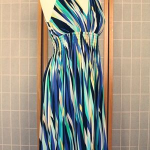 Blue Multi color Dress
